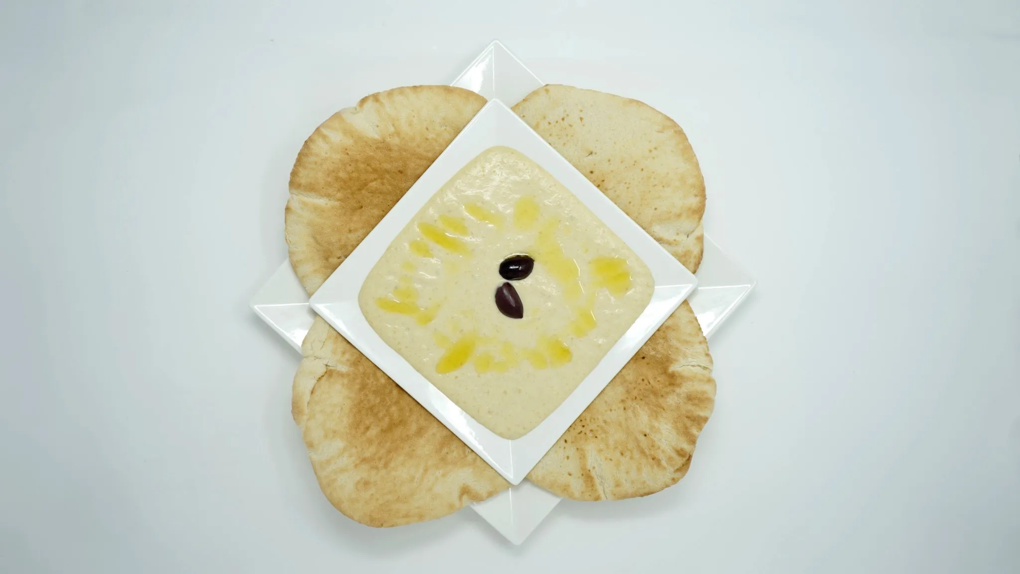 Hummus with Bread — Marhaba Grill, Minneapolis