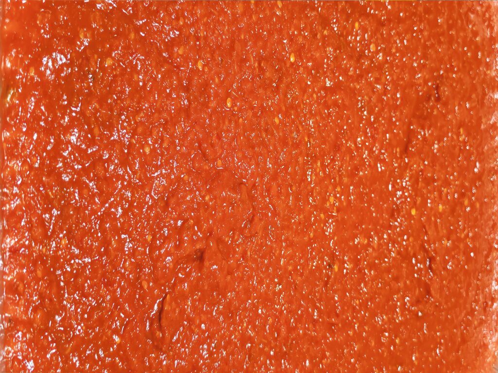 House-made spicy hot sauce tray - Marhaba Grill catering, Minneapolis