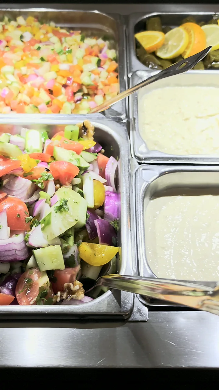Freshly chopped salad